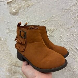 Osh Kosh b’Gosh Toddler Girl Fringe Brown Boots size 7